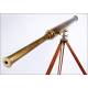 Beautiful Antique Celestial Telescope with Original Tripod. Circa 1850