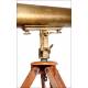 Beautiful Antique Celestial Telescope with Original Tripod. Circa 1850