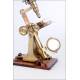 Antique J. Newton & Son Professional Microscope. England, 1870