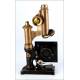 Rare Ernst Leitz Wetzlar Folding Microscope. Germany, Circa 1901