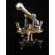 Antique Bellieni Theodolite in Good and Working Condition. France, 1910-20