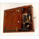 Fantastic Antique Antique Microscope in Original Case. England, 1910-20