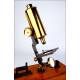 Rare Two Position Microscope in Very Good Condition. England, Circa 1900