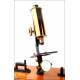 Rare Two Position Microscope in Very Good Condition. England, Circa 1900