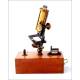 Rare Two Position Microscope in Very Good Condition. England, Circa 1900