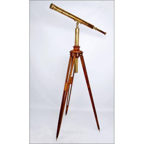 Stunning Antique Celestial Telescope with Original Tripod. Circa 1880