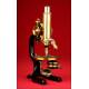 German C. Reichert Microscope, 1910. In Very Good Condition and working order.