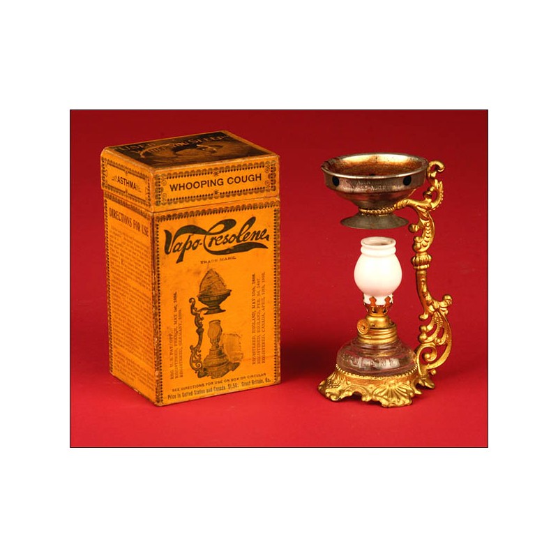 Fantastic Vapo Cresolene Medical Vaporizer Lamp. 1880-1900.