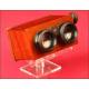 Antique 43 x 107 mm Stereo Glasses Viewer. 1920s.