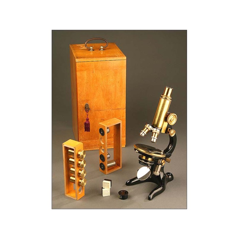 Otto Seibert Wetzlar Microscope, Germany, ca. 1920.