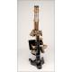 Magnificent E. Leitz Wetlzar Microscope in very good working order. Germany, 1921