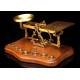 Magnificent Westa Postal Scale with Set of Weights and Oak Base. Germany, 1950's