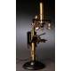 Rare German Microscope For Three Dimensional Samples. Circa 1900. In good working order