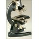 Prior English Binocular Microscope, 1950's. Perfectly Preserved and Functioning.