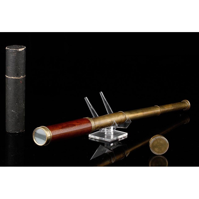 Antique T. T. Four-Body Spyglass. Harris & Son. London, XIX Century, circa 1830