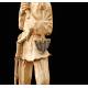 Beautiful Antique Chinese Peasant Figure, Hand Carved Ivory. Circa 1900.