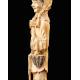 Beautiful Antique Chinese Peasant Figure, Hand Carved Ivory. Circa 1900.