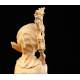 Beautiful Antique Chinese Peasant Figure, Hand Carved Ivory. Circa 1900.