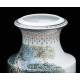 Hand Painted Porcelain Vase by Liu Yu Cen. China, Mid-20th Century