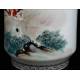 Hand Painted Porcelain Vase by Liu Yu Cen. China, Mid-20th Century