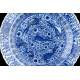 Beautiful Blue and White Porcelain Dish with Kangxi Seal. China, XVII-XVIII Century