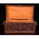 Attractive Hand Carved Sandalwood Chest. China, 1920-30. Magnificent Condition