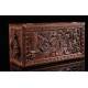 Attractive Hand Carved Sandalwood Chest. China, 1920-30. Magnificent Condition