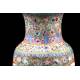 Beautiful Chinese Porcelain Vase with Mille Fleur Decoration and Quianlong Mark. 23 cms.