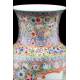 Beautiful Chinese Porcelain Vase with Mille Fleur Decoration and Quianlong Mark. 23 cms.