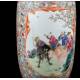 Beautiful Chinese Porcelain Vase with Mille Fleur Decoration and Quianlong Mark. 23 cms.