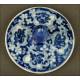 Urna China de Porcelana Azul y Blanca con Sello de Xianfeng.Ocho Inmortales. S. XIX