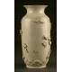 Impressive Chinese White Porcelain Vase. Late XIX Century. Stamp of Wang BingRong