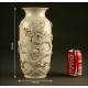 Impressive Chinese White Porcelain Vase. Late XIX Century. Stamp of Wang BingRong