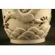 Impressive Chinese White Porcelain Vase. Late XIX Century. Stamp of Wang BingRong