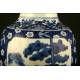 Beautiful Pair of Chinese Blue and White Porcelain Vases. S. XIX. Kangxi Seal