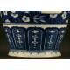 Beautiful Pair of Chinese Blue and White Porcelain Vases. S. XIX. Kangxi Seal