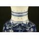 Beautiful Pair of Chinese Blue and White Porcelain Vases. S. XIX. Kangxi Seal