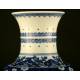 Beautiful Pair of Chinese Blue and White Porcelain Vases. S. XIX. Kangxi Seal