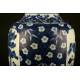 Beautiful Pair of Chinese Blue and White Porcelain Vases. S. XIX. Kangxi Seal