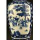 Beautiful Pair of Chinese Blue and White Porcelain Vases. S. XIX. Kangxi Seal