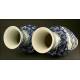 Beautiful Pair of Chinese Blue and White Porcelain Vases. S. XIX. Kangxi Seal