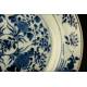 Delicate Chinese Blue and White Porcelain Dish. Probably 19th Century, Qing Dynasty.