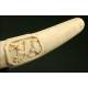 Chinese Bone Horn, 19th century