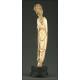 Antique Chinese Figure on Wooden Stand, Circa 1900. Ivory Paste