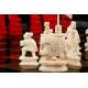 Antique Chinese Ivory Chess set. Circa 1920.