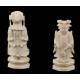 Antique Chinese Ivory Chess set. Circa 1920.