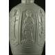 S. XIX. Chinese Bottle Covered in Silver Blown Glass. Contrasted in the Base.