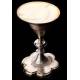 Magnificent Antique Solid Silver Contrasted Chalice. France, XIX Century