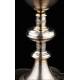 Magnificent Antique Solid Silver Contrasted Chalice. France, XIX Century