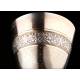 Magnificent Antique Solid Silver Contrasted Chalice. France, XIX Century